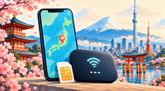 เที่ยวญี่ปุ่นใช้อินเทอร์เน็ตแบบไหนดี? เปรียบเทียบ eSIM และ Pocket Wi-Fi ที่ wifi-japan.net